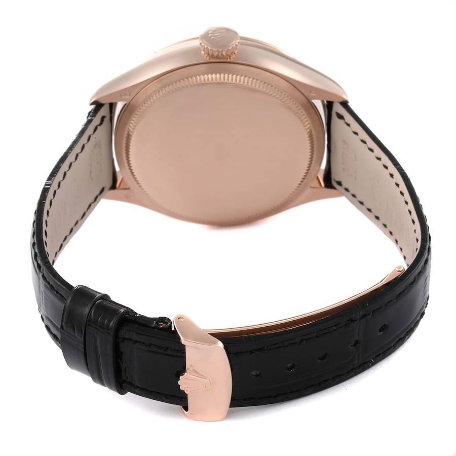 Rolex Cellini Moonphase Quadrante Bianco Oro Rosa Orologio Uomo 50535 5
