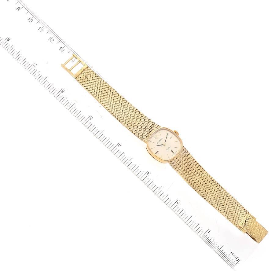Rolex Cellini Orchid Yellow Gold Vintage Cocktail Ladies Watch 2672 Papers 2
