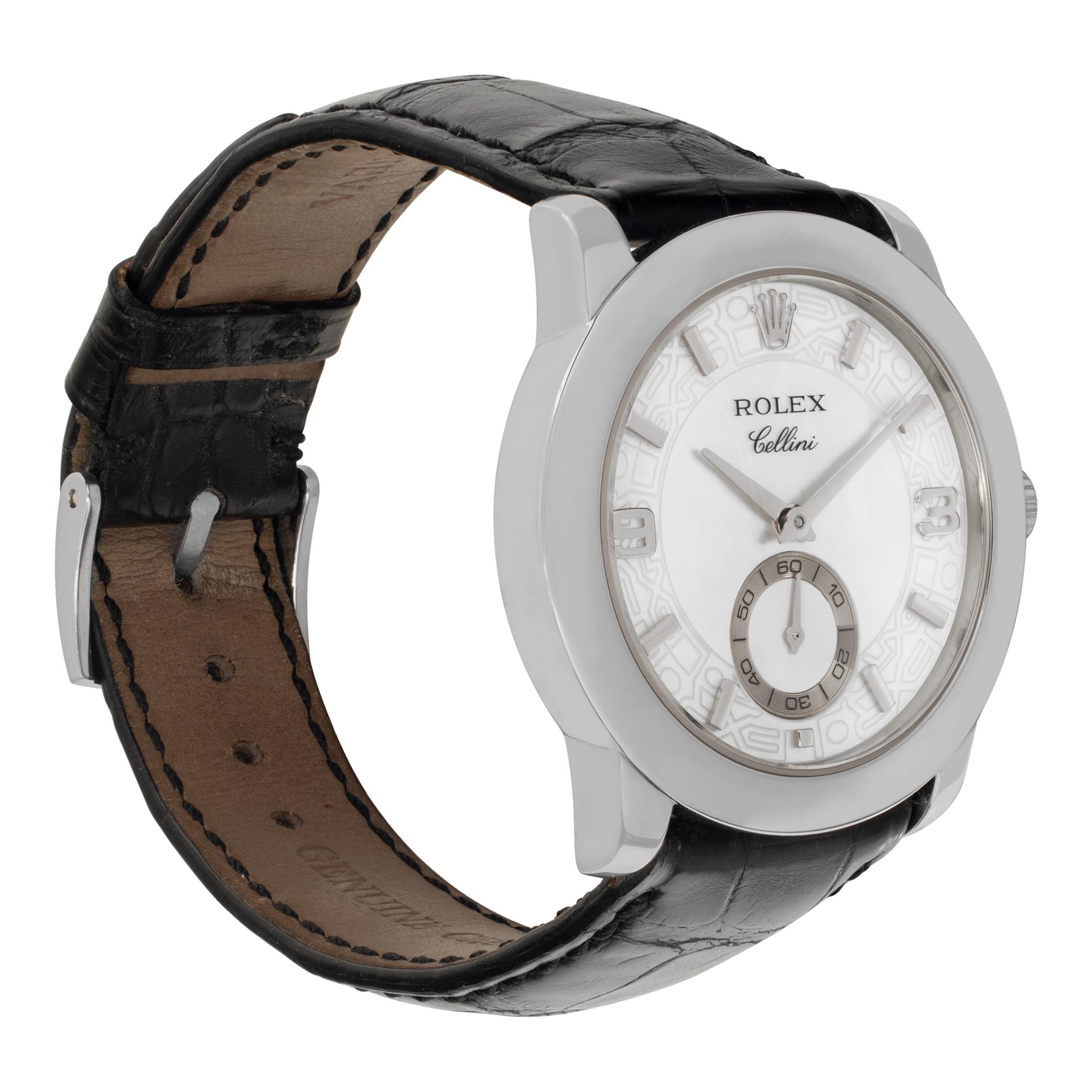 Rolex Cellini platinum Manual Wristwatch Ref 5240 In Excellent Condition For Sale In Surfside, FL