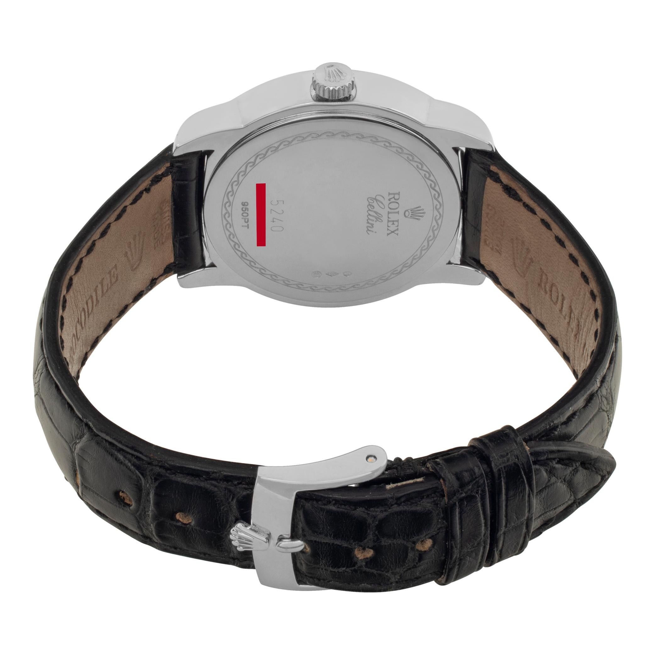 Men's Rolex Cellini platinum Manual Wristwatch Ref 5240 For Sale