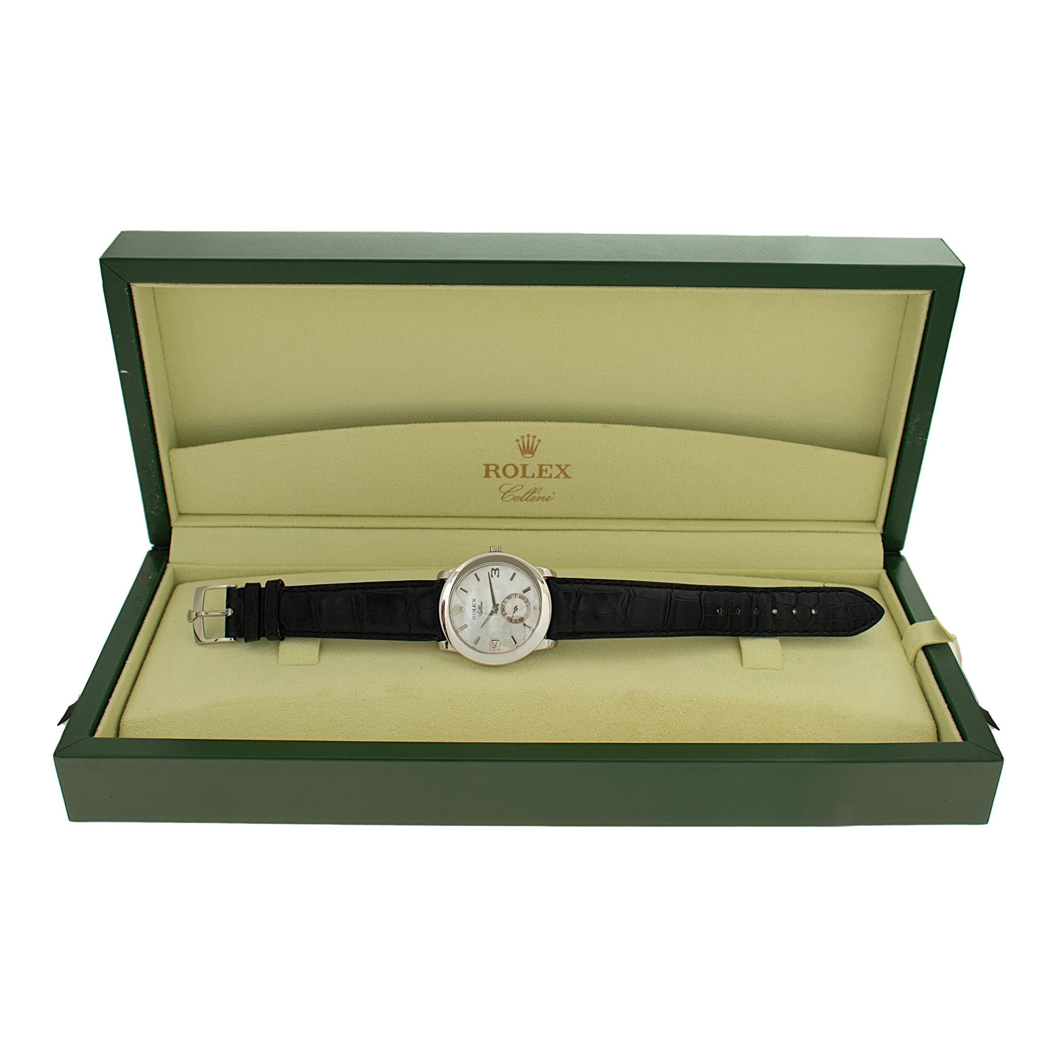 Rolex Cellini platinum Manual Wristwatch Ref 5240 For Sale 2