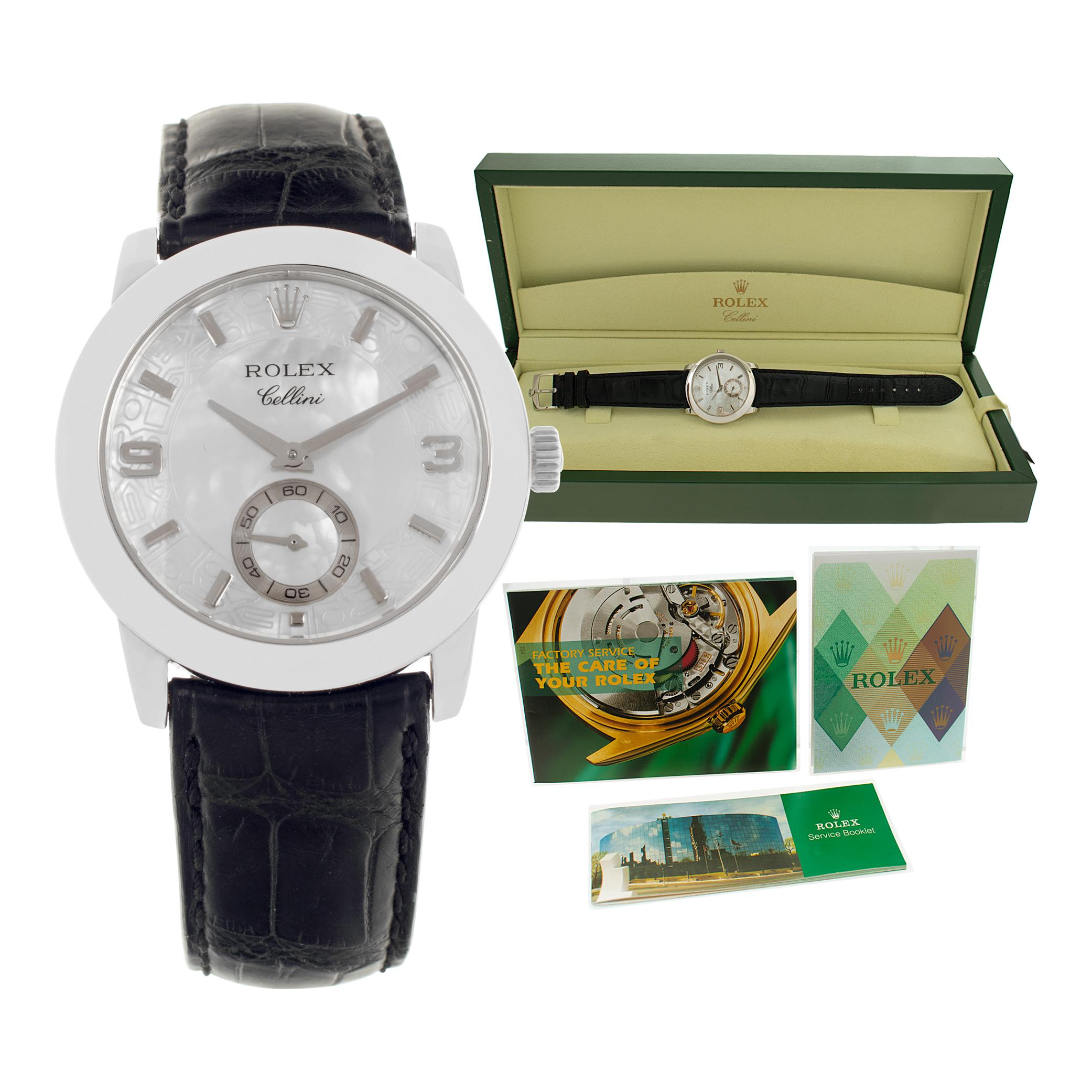 Rolex Cellini platinum Manual Wristwatch Ref 5240 For Sale 3