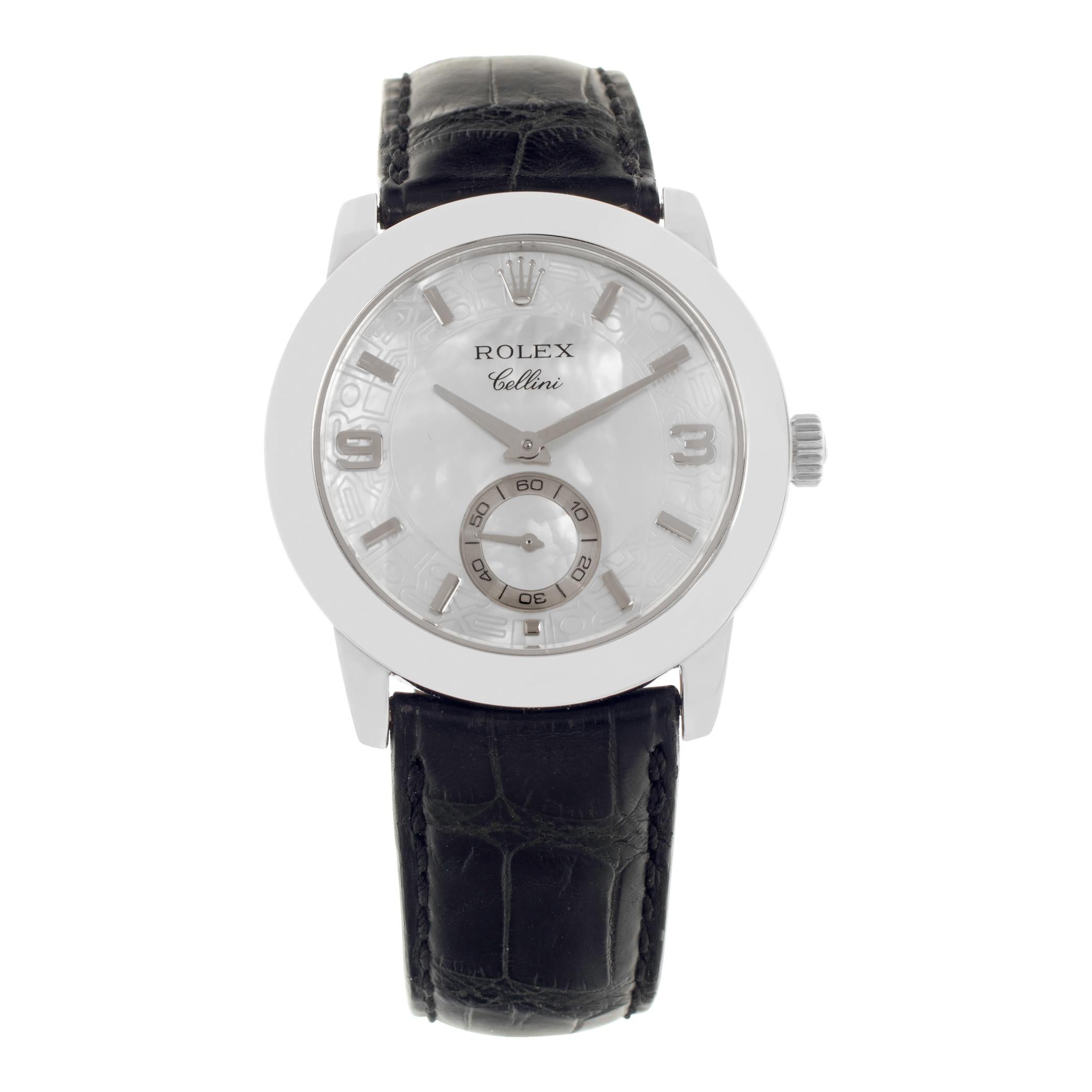 Rolex Cellini platinum Manual Wristwatch Ref 5240 For Sale