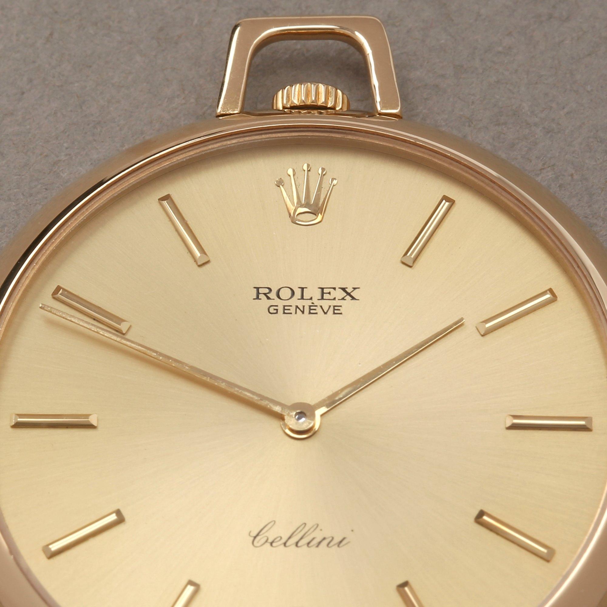 Rolex Cellini Pocket Watch 3717 Unisex Yellow Gold Calibre 1600 Watch 1