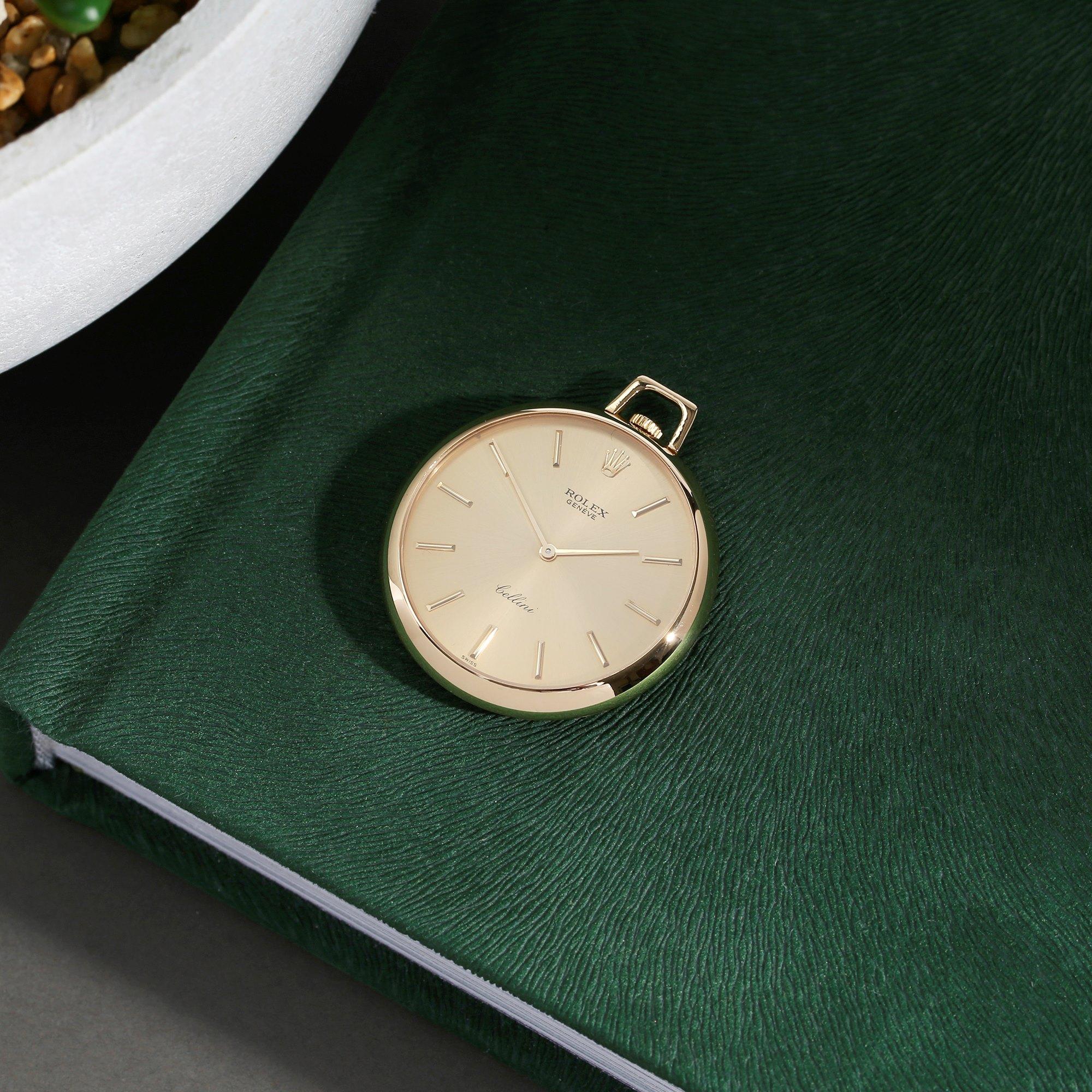 Rolex Cellini Pocket Watch 3717 Unisex Yellow Gold Calibre 1600 Watch 3