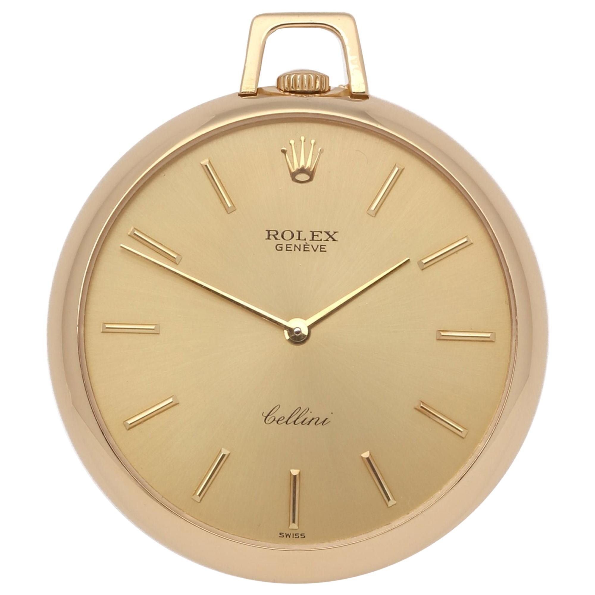 Rolex Cellini Pocket Watch 3717 Unisex Yellow Gold Calibre 1600 Watch