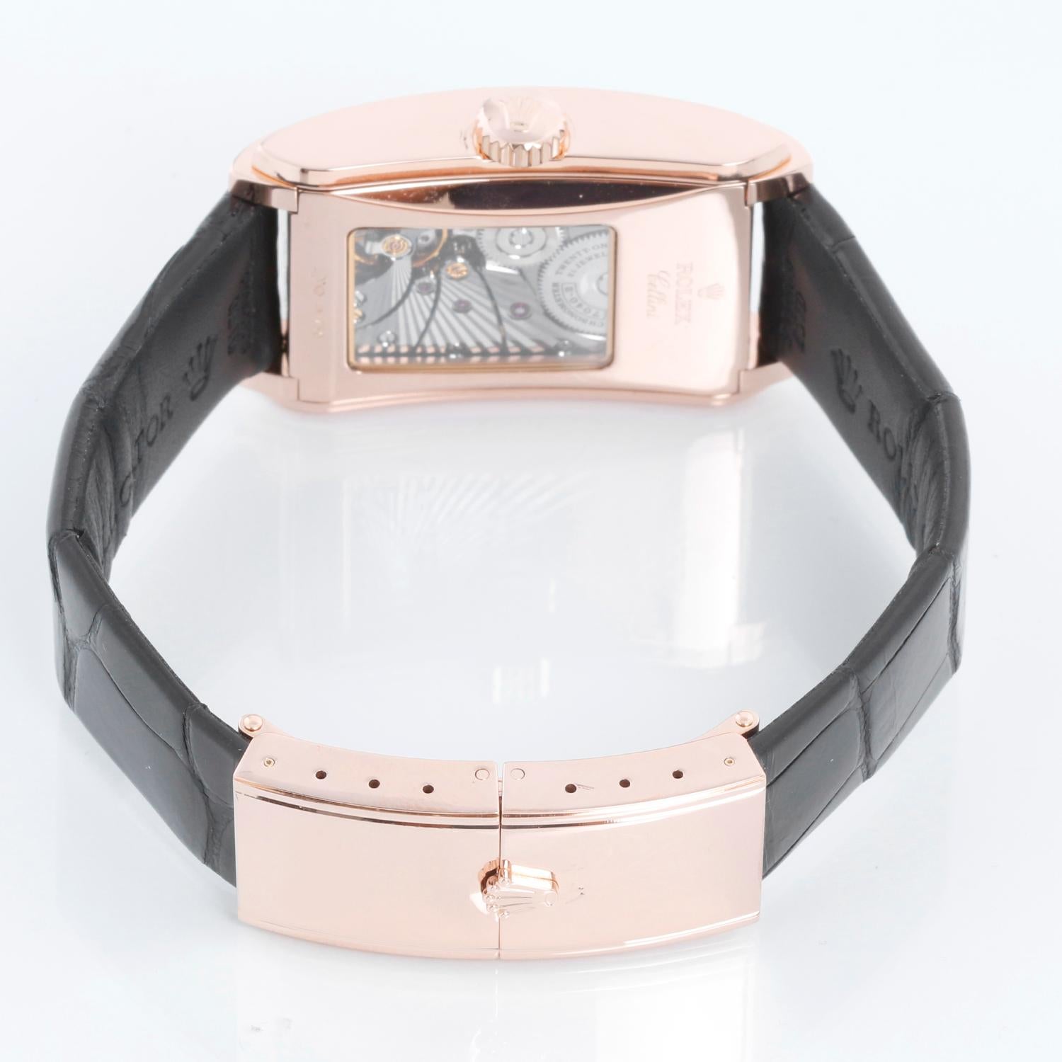  Rolex Montre Cellini Prince en or rose 18 carats pour hommes 5442 Pour hommes 