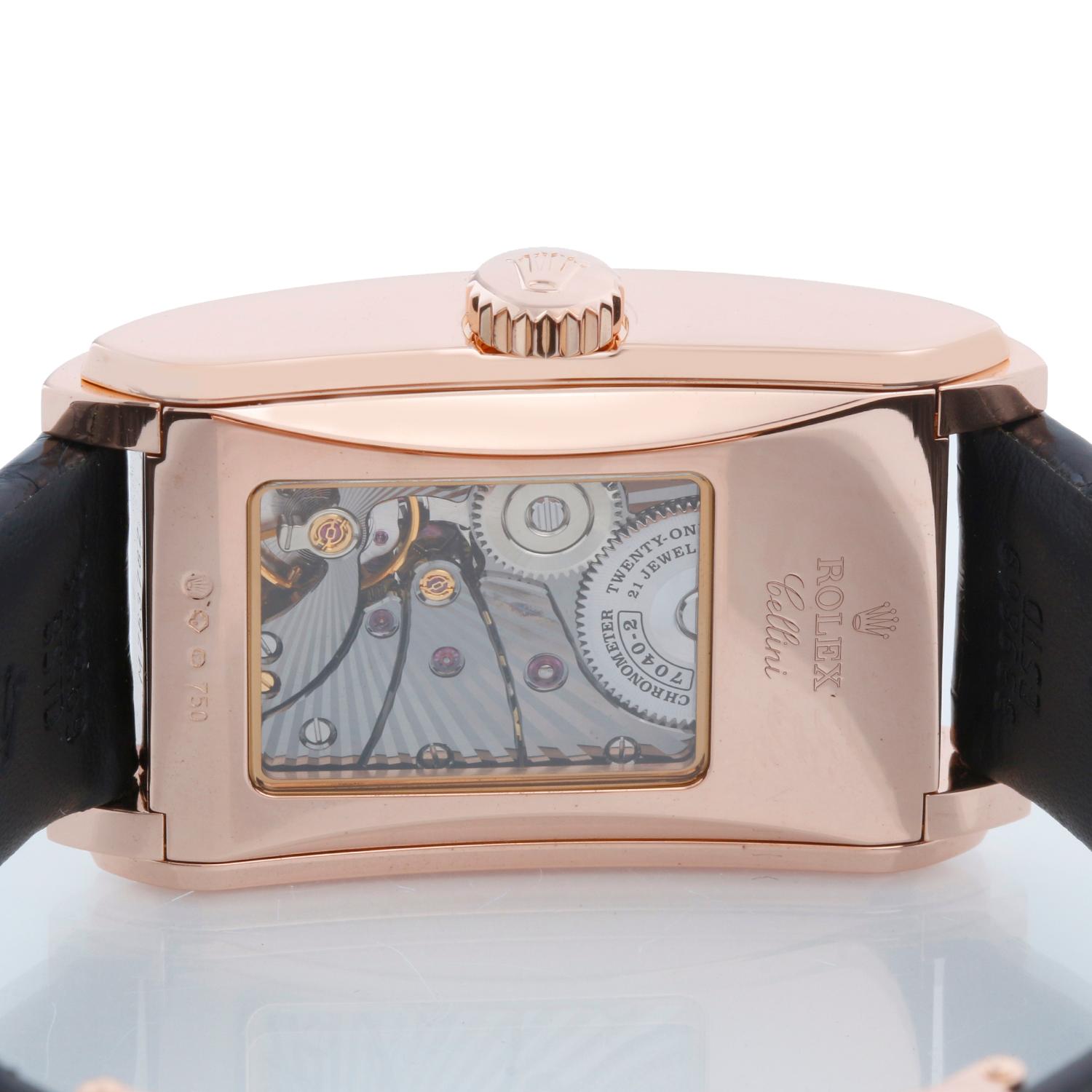 Rolex Cellini Prince 18k Rose Gold Men's Watch 5442 For Sale 2