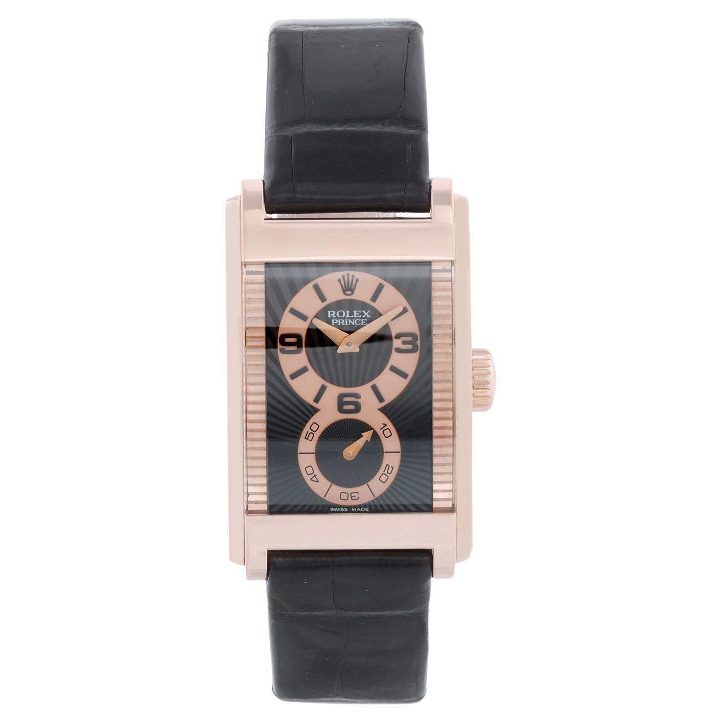 Rolex Cellini Prince 18k Rose Gold Men's Watch 5442
