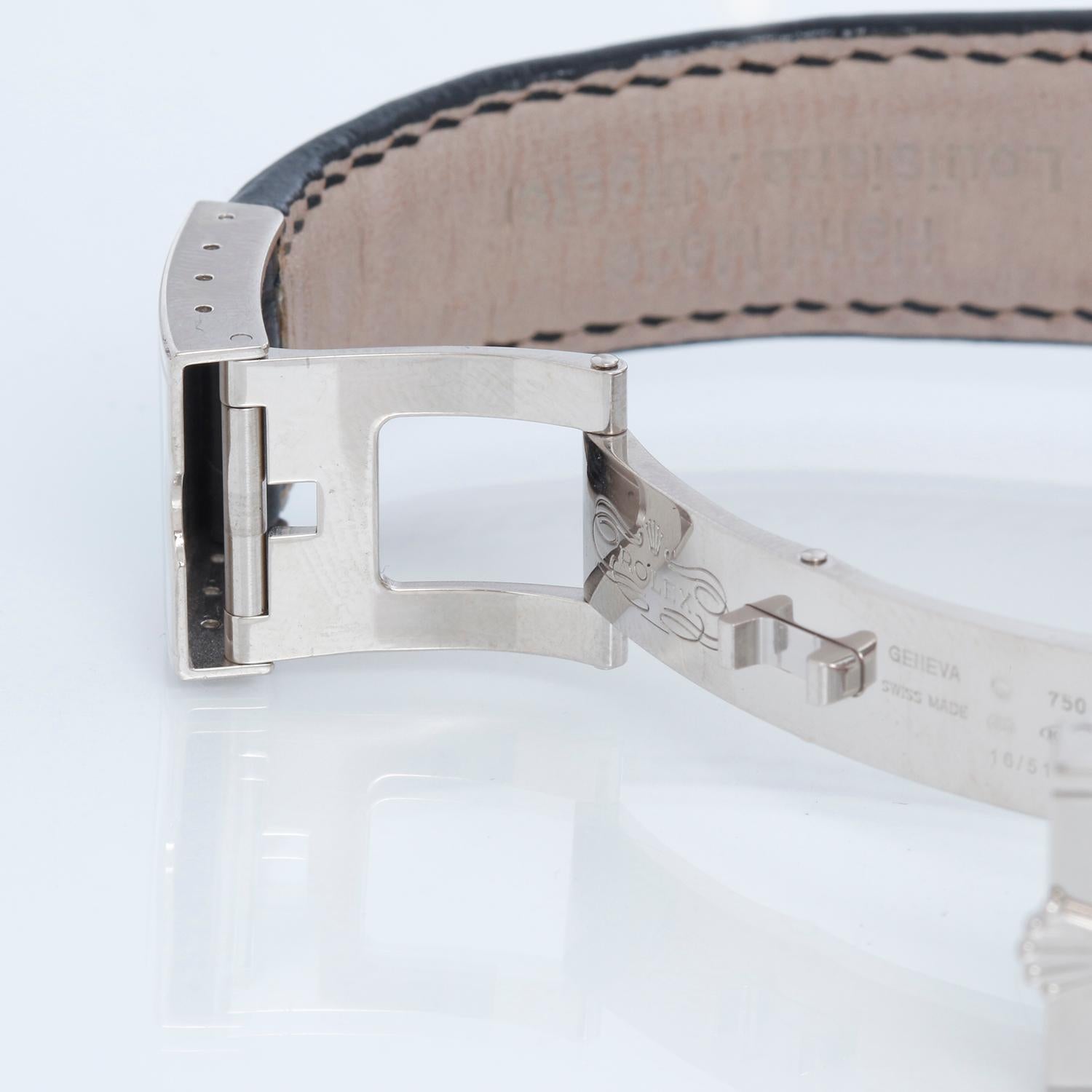 Rolex Cellini Prince 18k Weißgold Herrenuhr 5443/9 3