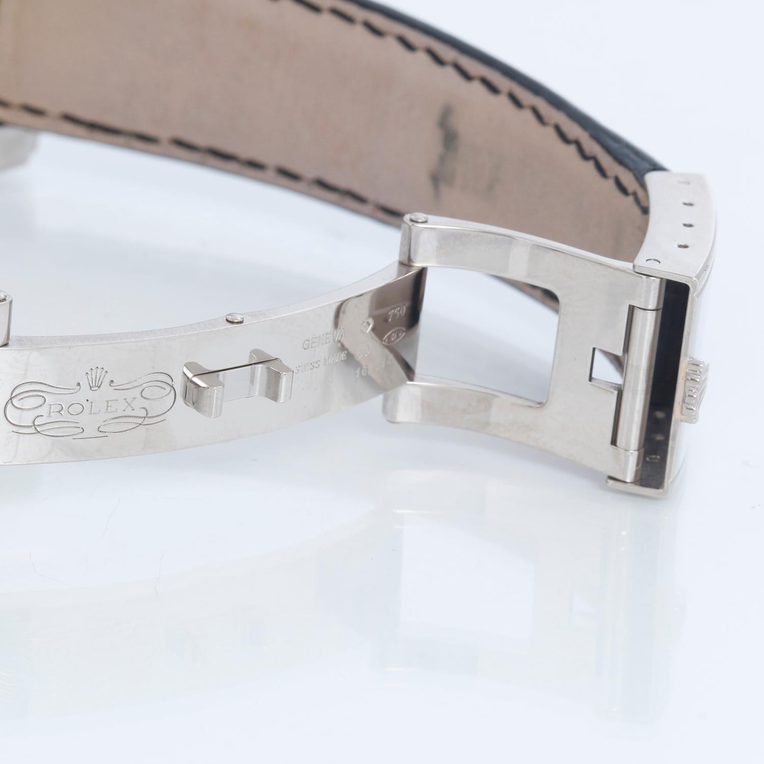 Rolex Cellini Prince 18k Weißgold Herrenuhr 5443/9 4