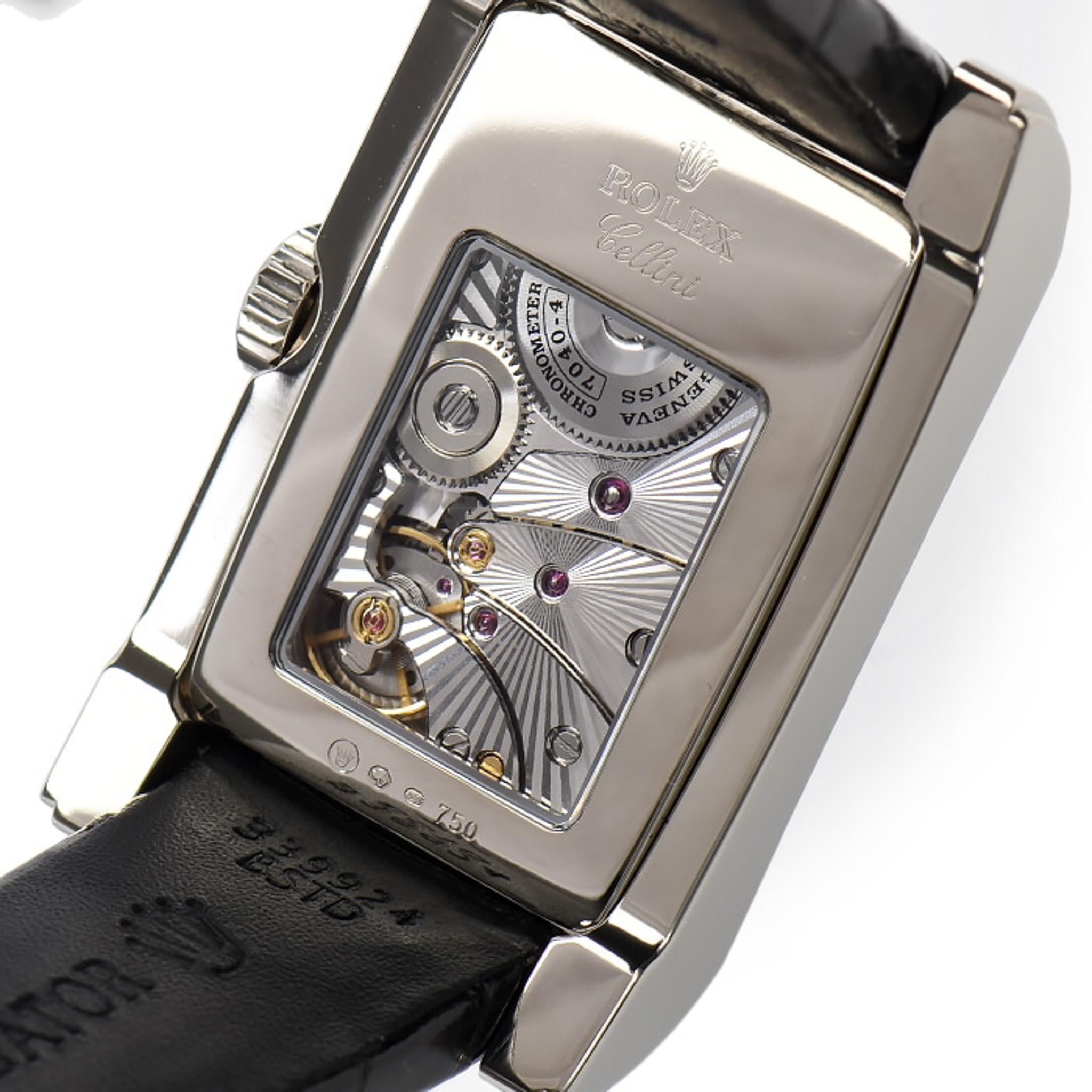 Rolex Cellini Prince 28mm Chronometer 18K White Gold Men's Watch For Sale 3