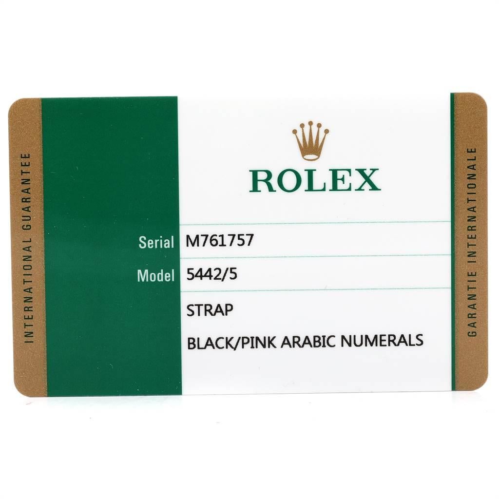 Rolex Cellini Prince Black Dial 18 Karat Rose Gold Men’s Watch 5442 Box Card 7