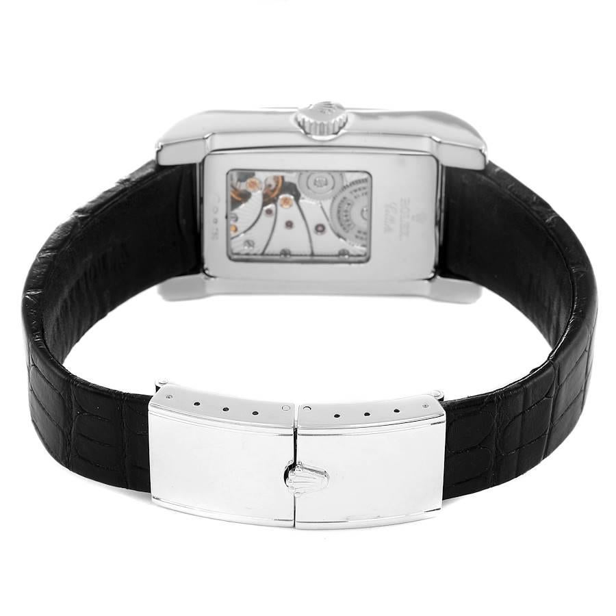 Rolex Cellini Prince Black Dial 18K White Gold Mens Watch 5443 For Sale 2