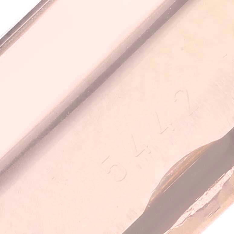 Rolex Cellini Prince Rose Gold Black Dial Leather Strap Mens Watch 5442 Box Card 3