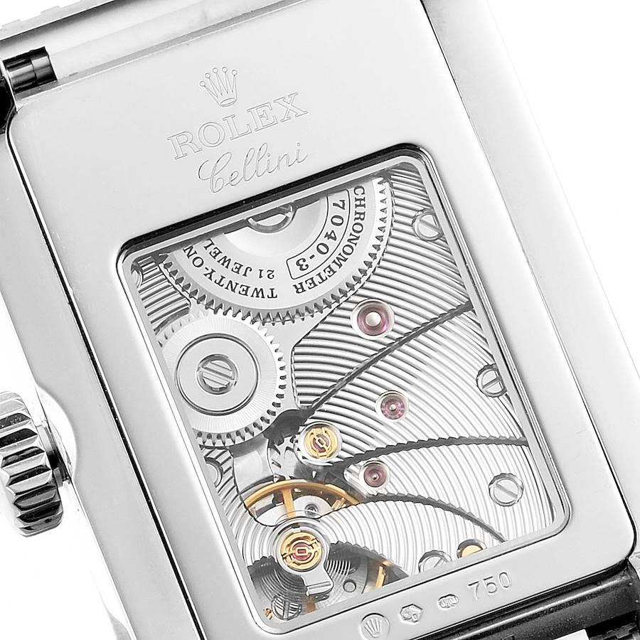 Men's Rolex Cellini Prince White Gold Silver Dial Men’s Watch 5441