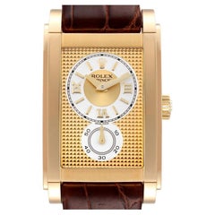 Rolex Cellini Prince Yellow Gold Champagne Dial Mens Watch 5440 Box Card