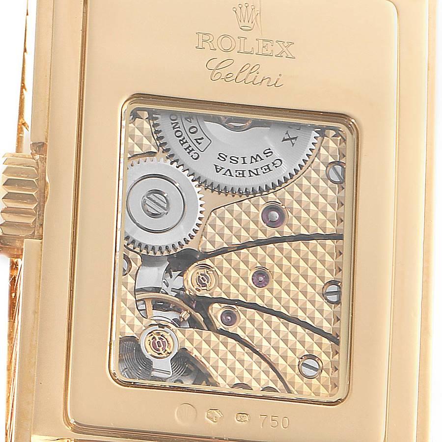 Rolex Cellini Prince Gelbgold Champagner-Zifferblatt Herrenuhr 5440 im Angebot 3
