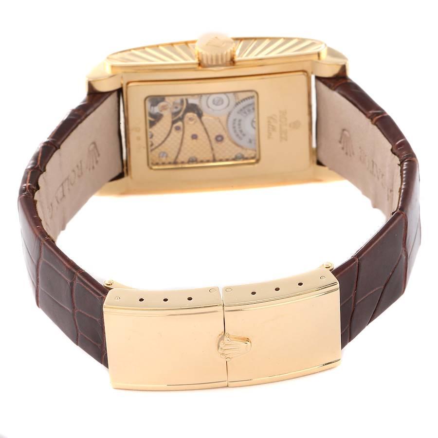 Rolex Cellini Prince Gelbgold Champagner-Zifferblatt Herrenuhr 5440 im Angebot 6