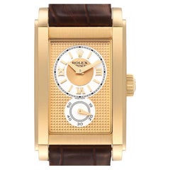 Rolex Cellini Prince Yellow Gold Champagne Dial Mens Watch 5440