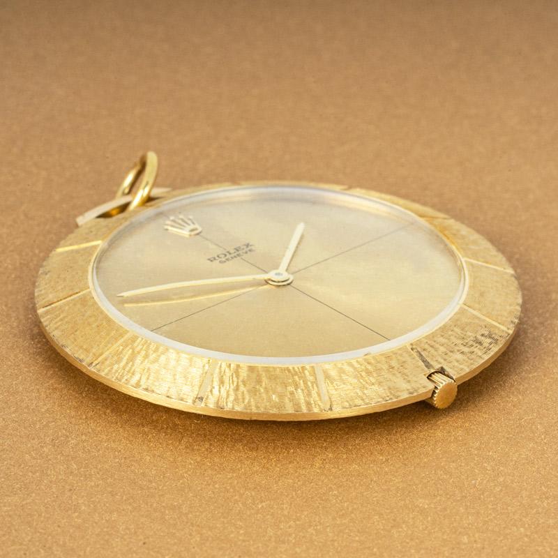 Rolex Cellini Rare Yellow Gold Pendant Pocket Watch C1965 In Good Condition For Sale In London, GB