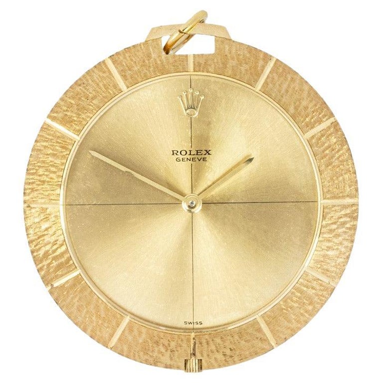 Rolex Cellini Raro Orologio da tasca con ciondolo in oro giallo C1965