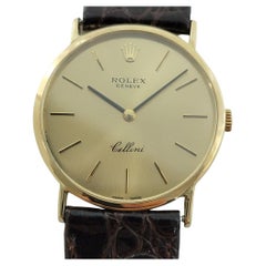 Rolex Cellini Ref 4309 Geneve 32mm 18k Solid Gold Mens Manual Wind 1970s RJC211