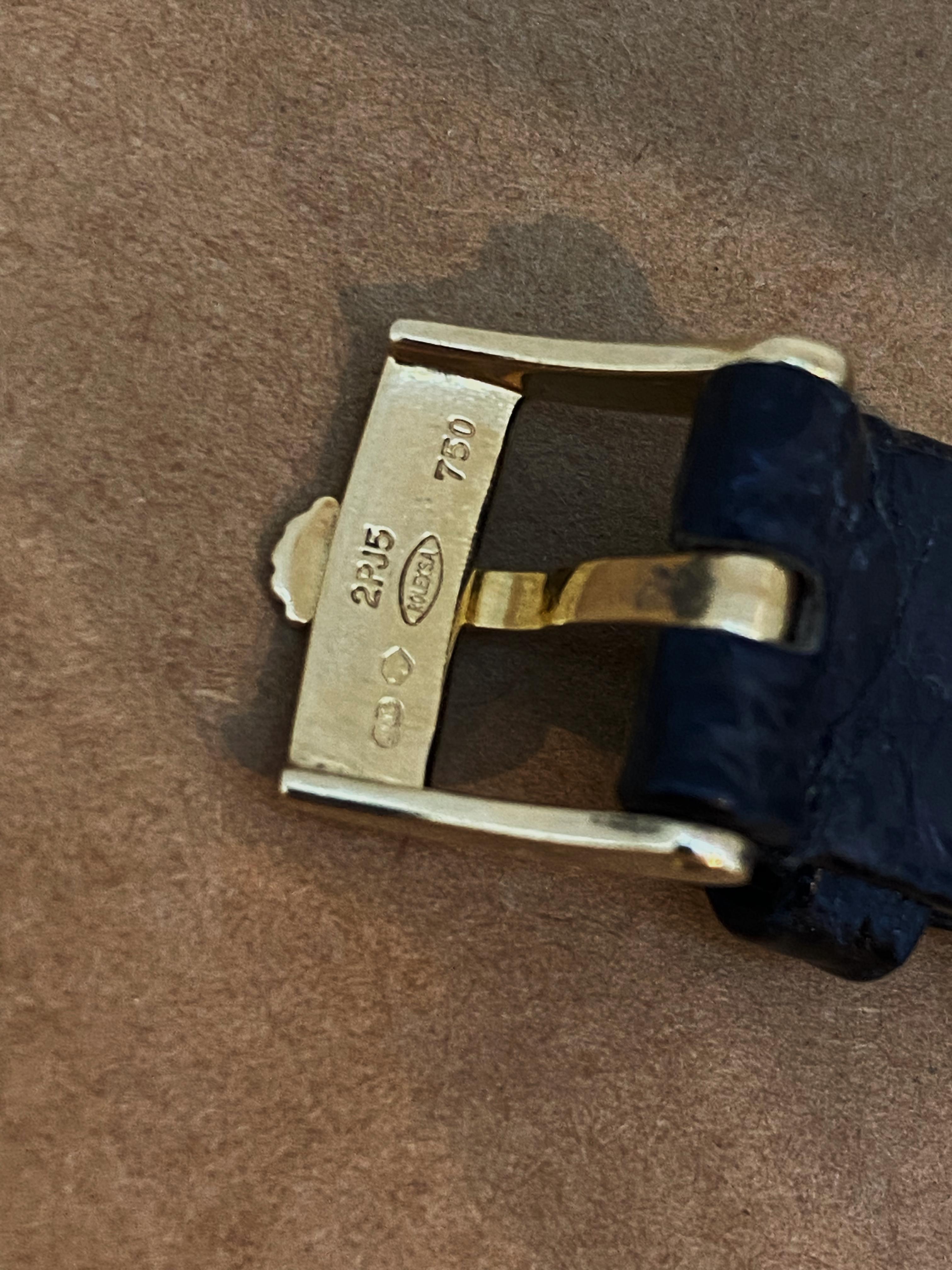Women's Rolex Cellini ref 6110 18K Gold Jubilee Dial Ladies' Watch. Rolex Buckle & Strap