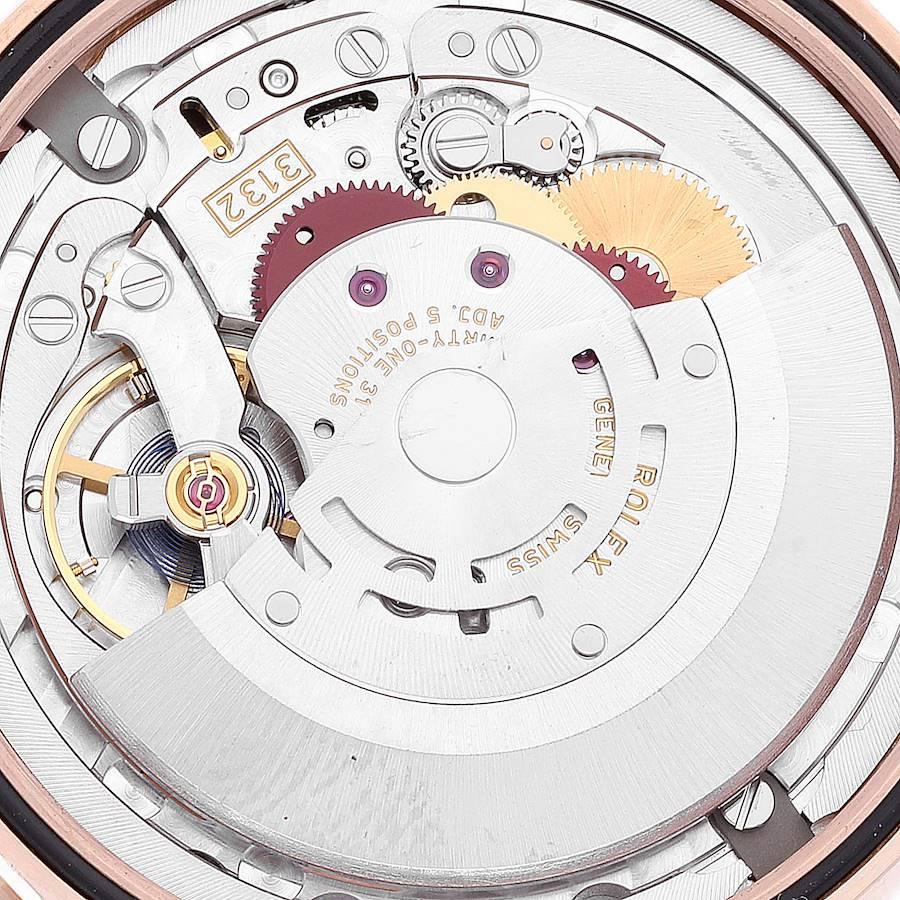Rolex Cellini Time 18K EveRose Herrenuhr mit goldenem, schwarzem Zifferblatt 50505 Boxkarte 4