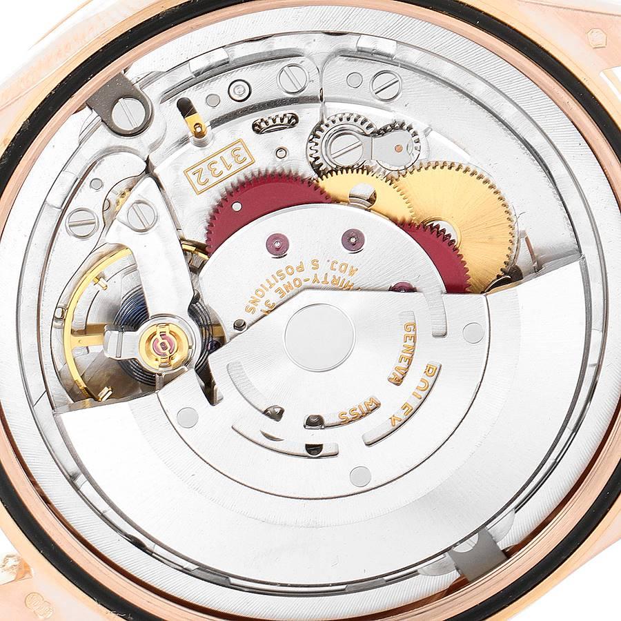Rolex Cellini Time Weißes Zifferblatt EveRose Gold Herrenuhr 50505 Box Card im Angebot 3