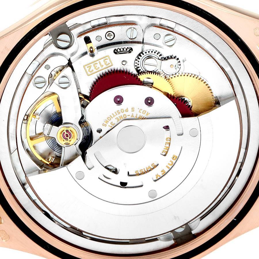Rolex Cellini Time Weißes Zifferblatt EveRose Gold Herrenuhr 50505 im Angebot 4