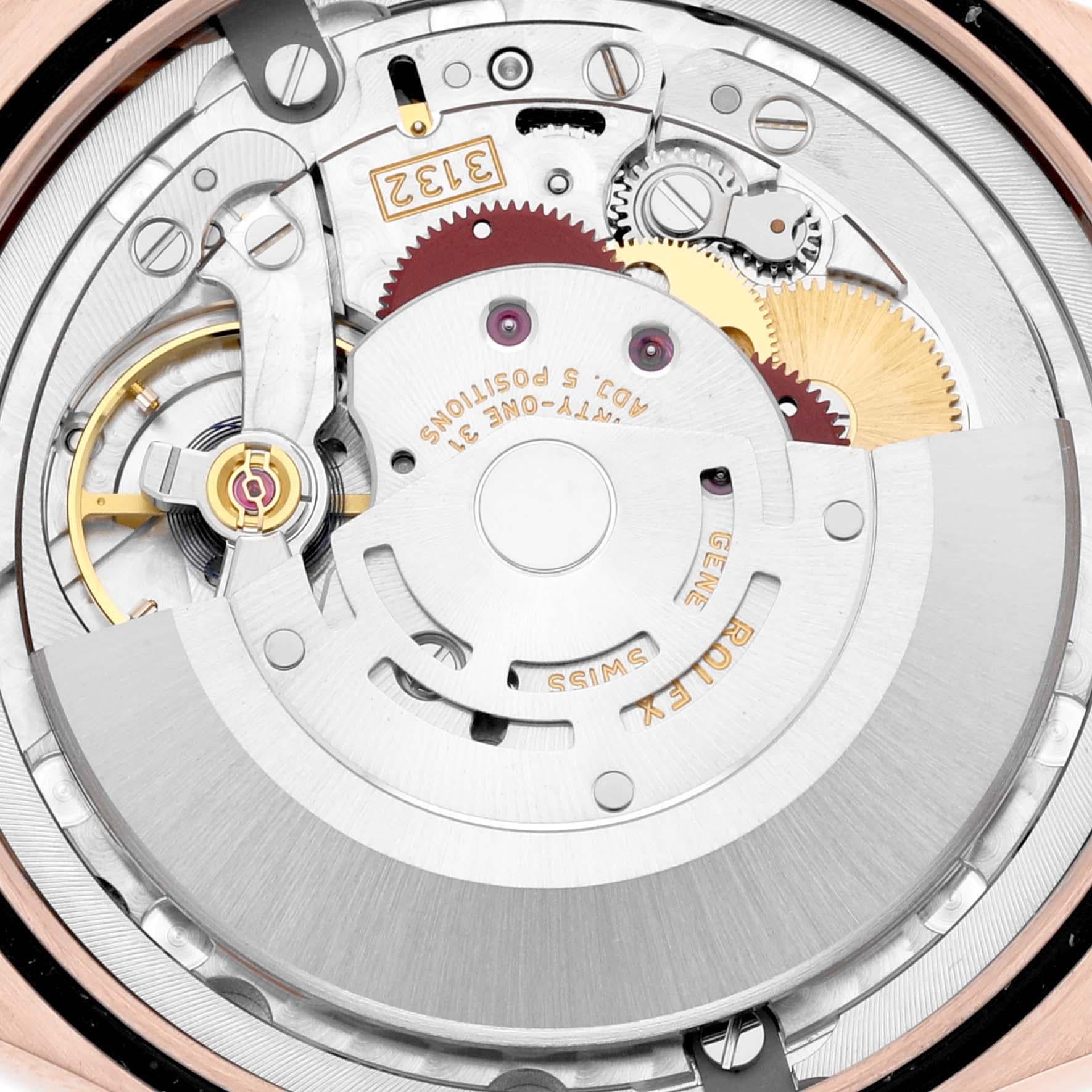 Rolex Cellini Time Weißes Zifferblatt Rose Gold Herrenuhr 50505. Automatisches Uhrwerk mit Selbstaufzug. Offiziell zertifizierter Schweizer Chronometer (COSC). Paramagnetische blaue Parachrom-Spirale. Bidirektionaler Automatikaufzug über