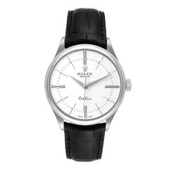 Rolex Cellini Time White Gold Automatic Mens Watch 50509 Box Card