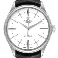 Rolex Cellini Time White Gold Dial Automatic Mens Watch 50509 Unworn