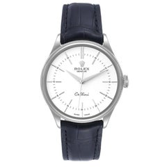 Rolex Cellini Time White Gold White Dial Automatic Mens Watch 50509
