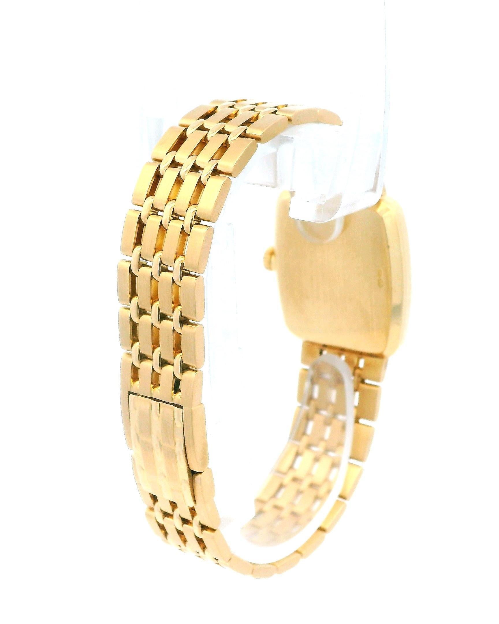 Women's Rolex Cellini Tonneau 4080 Diamond Dial Flor Bar Link Bracelet W/Papers For Sale