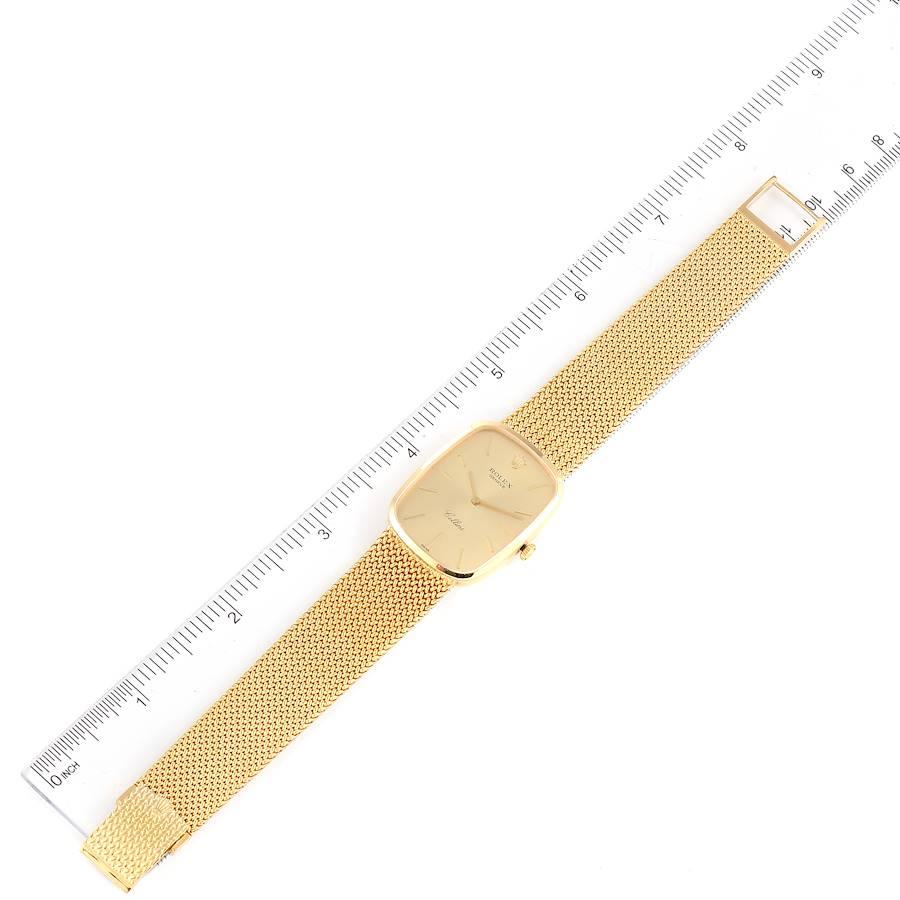 Rolex Cellini Vintage 18k Gelbgold Champagner Zifferblatt Herrenuhr 4310 Papiere im Angebot 4