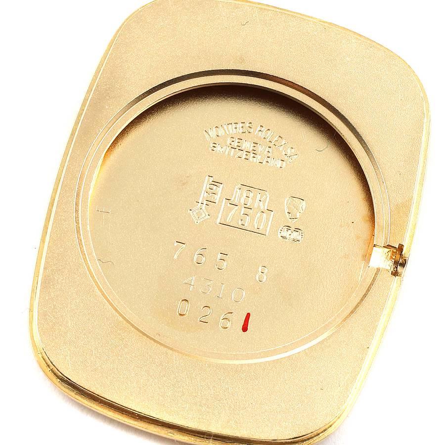 Rolex Cellini Vintage 18k Gelbgold Champagner Zifferblatt Herrenuhr 4310 Papiere im Zustand „Gut“ im Angebot in Atlanta, GA