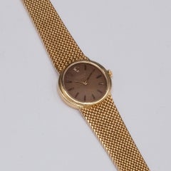 Rolex Cellini Vintage Brown Dial 18K Yellow Gold Ladies Watch