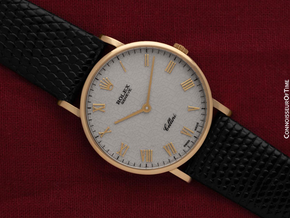 Rolex Cellini Vintage Handwound Réf. 5112 Montre, W Serial - Or 18 carats pour hommes 5