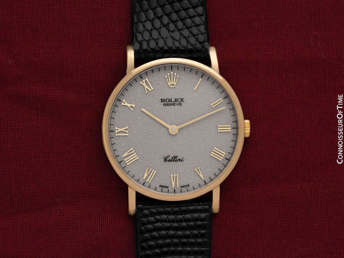 Rolex Cellini Vintage Handwound Réf. 5112 Montre, W Serial - Or 18 carats pour hommes 4