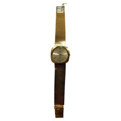Rolex Cellini Weiß Runde Kissen Zifferblatt 14 Karat Gelbgold Vintage Watch 
