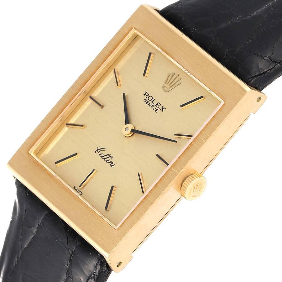 Men's Rolex Cellini Yellow Gold Champagne Dial Mens Vintage Watch 4014