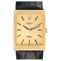 Rolex Cellini Yellow Gold Champagne Dial Mens Vintage Watch 4014