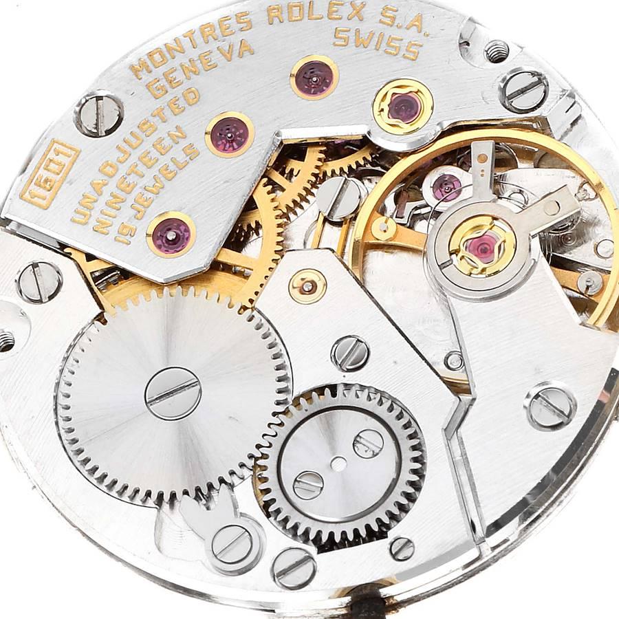 Rolex Cellini Yellow Gold Champagne Dial Vintage Mens Watch 4012 Papers For Sale 1