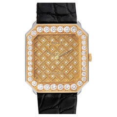 Rolex Cellini Yellow Gold Diamond Vintage Mens Watch 5032