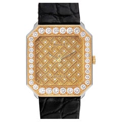 Rolex Montre Cellini vintage en or jaune et diamants pour hommes 5032