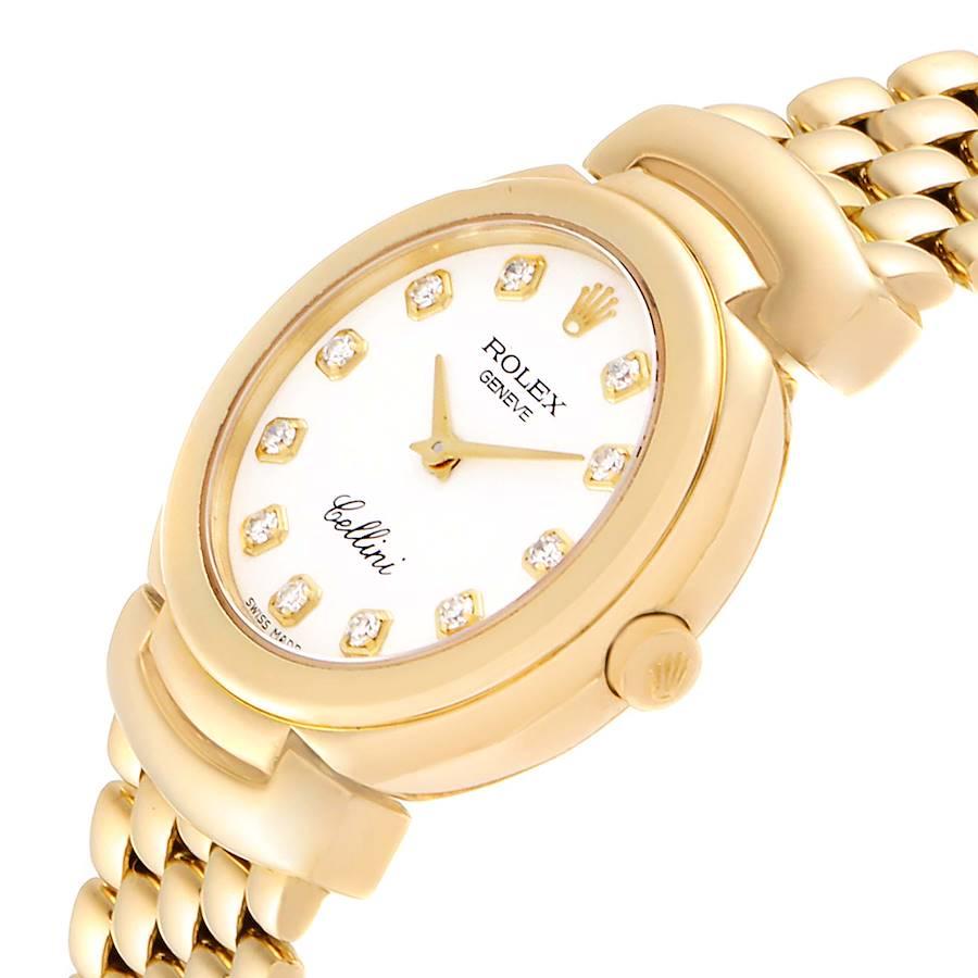 Rolex Cellini Yellow Gold Ladies Watch 6621 Box Papers 1