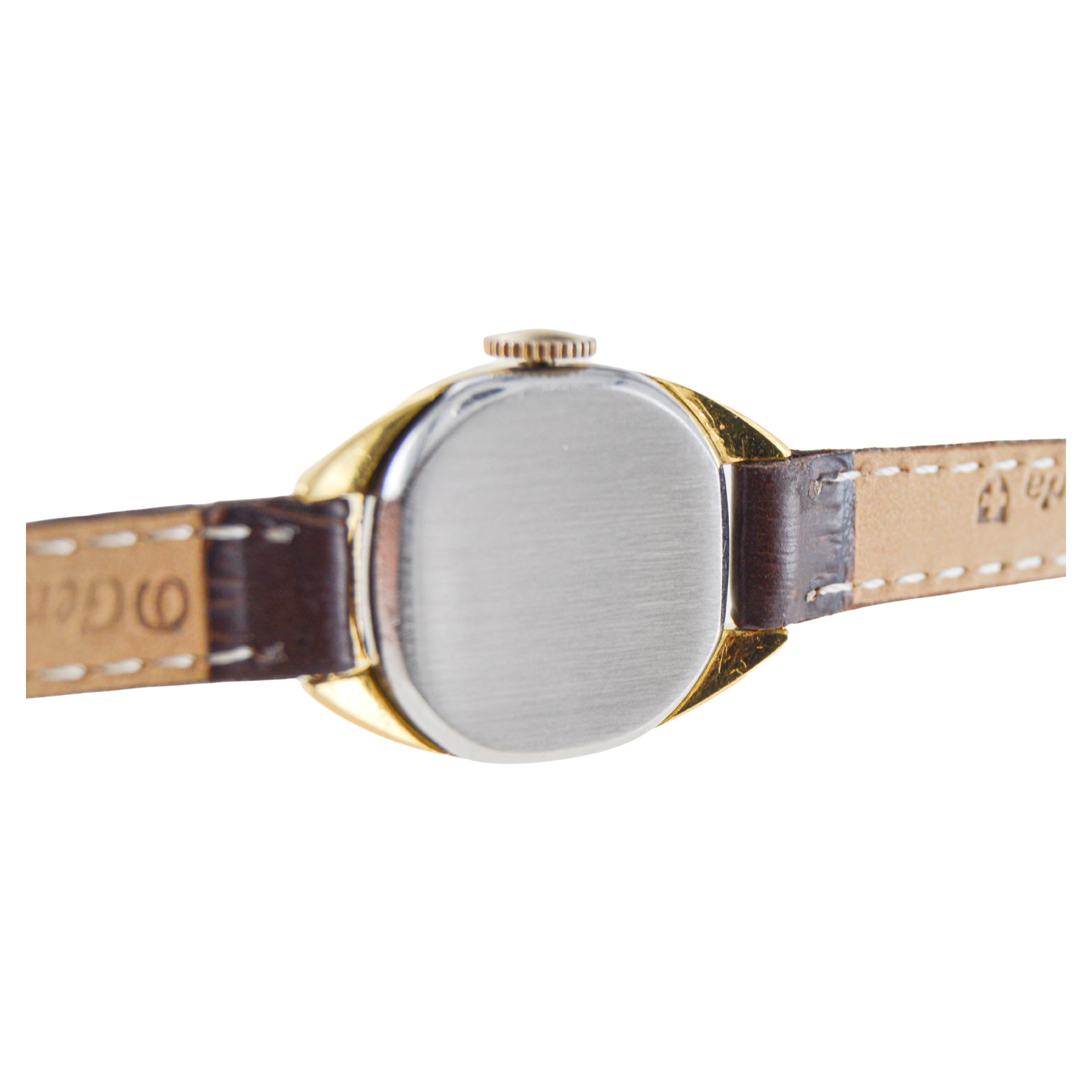 Rolex Centregraph Gold Filled Ladies Wrist Watch circa, 1940's 8