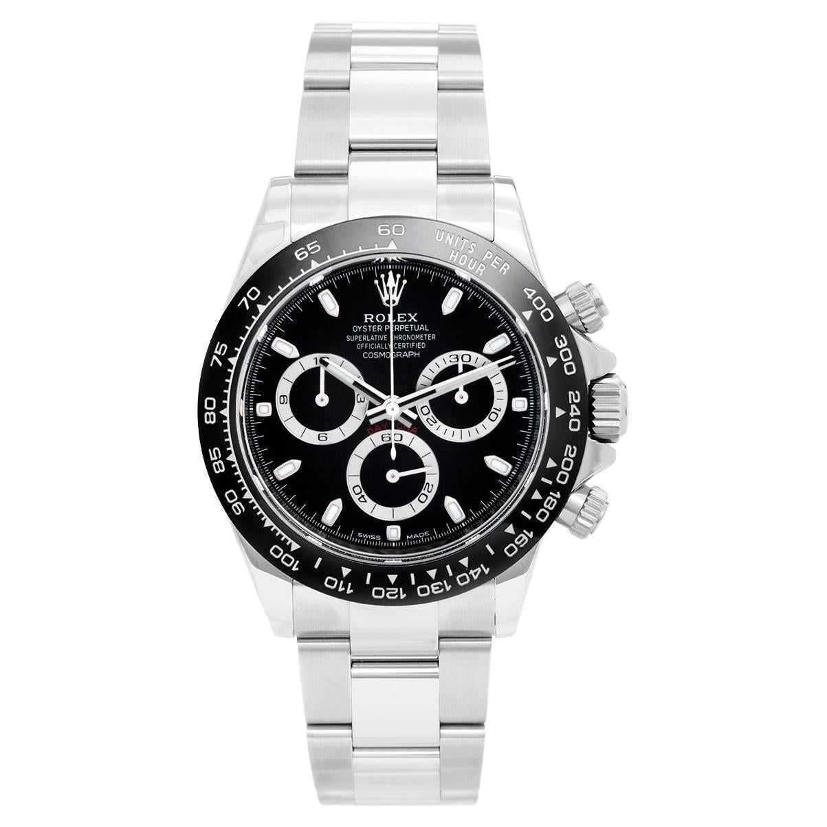 Rolex Ceramic Black dial Cosmograph Daytona 116500 LN at 1stDibs | 116500  black dial, 116500 dial, 18k rose gold mens watch